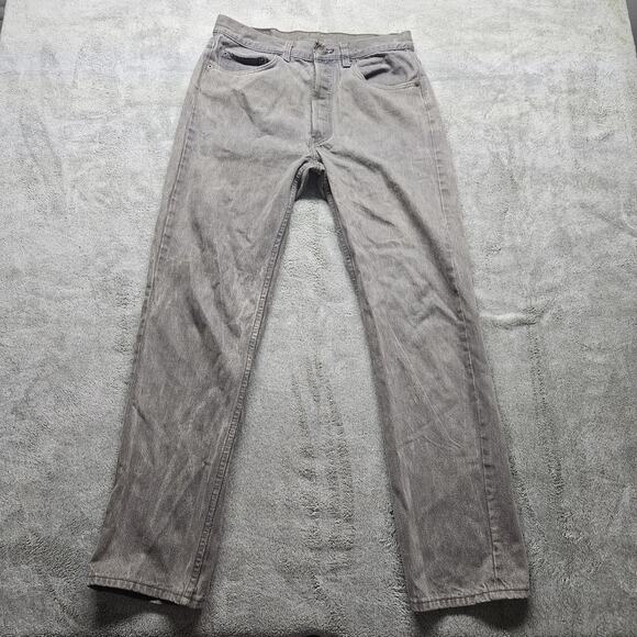 Levi's Other - Vintage Levis 501 Made In Usa 32x30 Button-Fly Straight Gray Batwing Tag